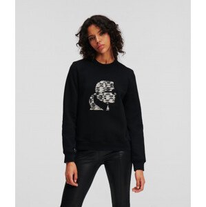 Mikina karl lagerfeld boucle karl sweatshirt černá s