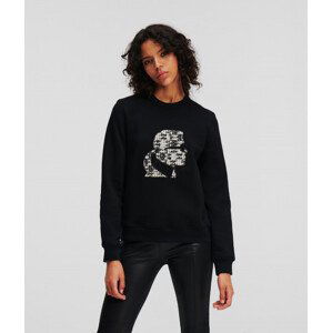 Mikina karl lagerfeld boucle karl sweatshirt černá m