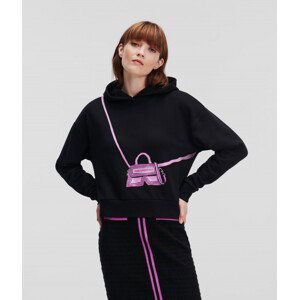 Mikina karl lagerfeld karl k bag hoodie černá xs