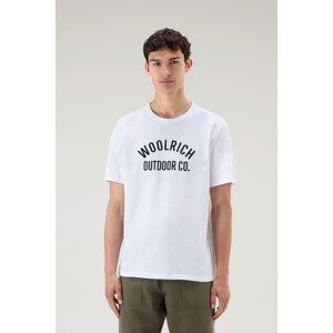 Tričko woolrich graphic tee bílá m