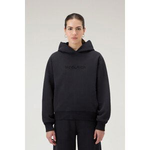 Mikina woolrich woolrich logo hoodie černá l