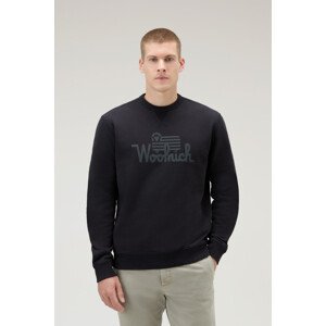 Mikina woolrich organic cotton sweatshirt černá xxl