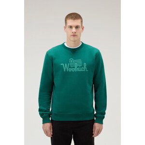 Mikina woolrich organic cotton sweatshirt zelená l