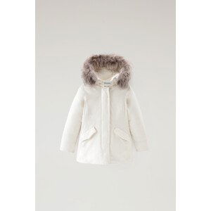 Bunda woolrich arctic raccoon parka bílá 12