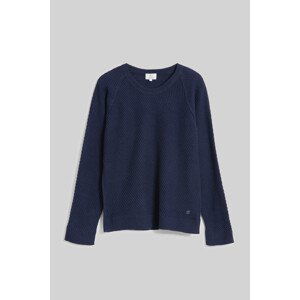 Svetr woolrich diagonal stitch pullover modrá s