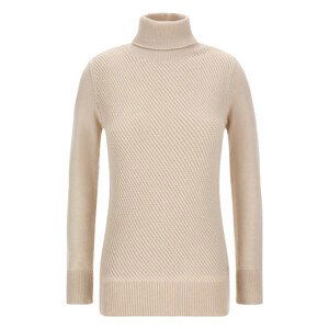 Rolák woolrich diagonal stitch turtleneck bílá s