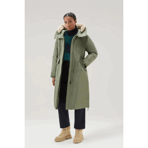 Bunda woolrich sherpa visor long parka šedá xs