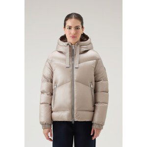 Bunda woolrich aliquippa short puffer jacket hnědá l