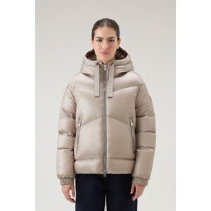 Bunda woolrich aliquippa short puffer jacket hnědá m