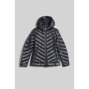 Bunda woolrich chevron quilted hooded jacket černá s