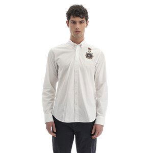 Košile la martina man shirt l/s poplin poplin bílá m