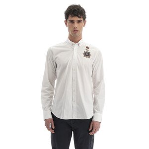 Košile la martina man shirt l/s poplin poplin bílá xxl