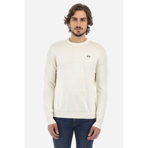 Svetr la martina man tricot crew neck bílá xl