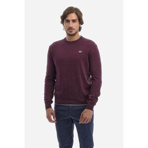 Svetr la martina man sweater cotton wool blend hnědá s