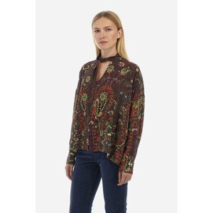 Košile la martina woman shirt l/s printed viscos červená 2