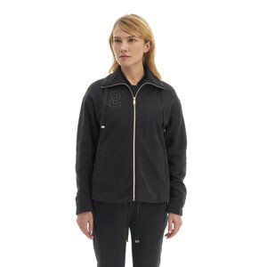 Mikina la martina woman fleece full zip peached černá 3