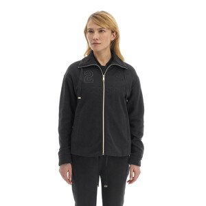 Mikina la martina woman fleece full zip peached černá 4