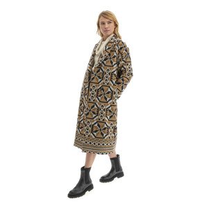 Kabát la martina woman outdoor fancy jacquard hnědá 44