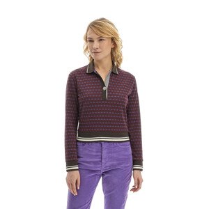 Polokošile la martina woman polo l/s jacquard interl fialová 4