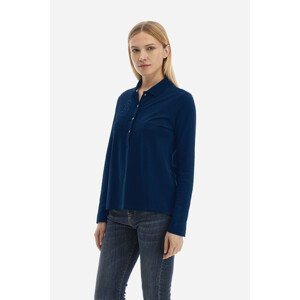 Polokošile la martina woman polo l/s piquet stretch modrá 3