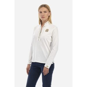 Polokošile la martina woman polo l/s piquet stretch bílá 3