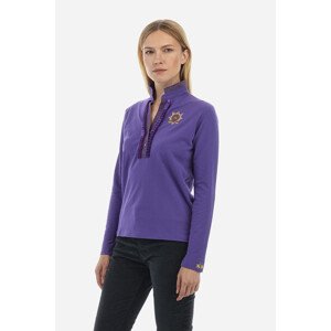 Polokošile la martina woman polo l/s piquet stretch fialová 5