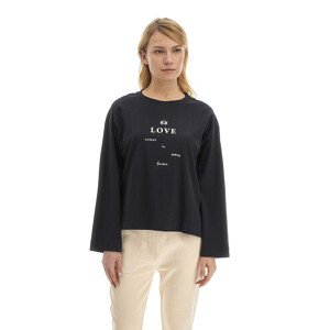 Tričko la martina woman t-shirt l/s peached cott černá 1