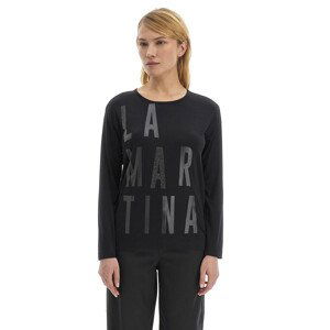 Tričko la martina woman t-shirt l/s viscose jers černá 1