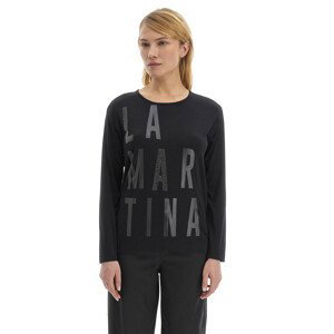 Tričko la martina woman t-shirt l/s viscose jers černá 4