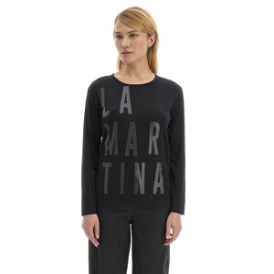 Tričko la martina woman t-shirt l/s viscose jers černá 6