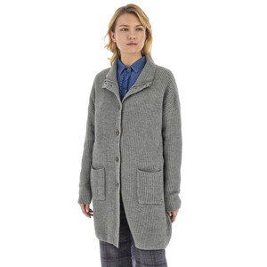 Svetr la martina woman cardigan alpaca blend šedá 2