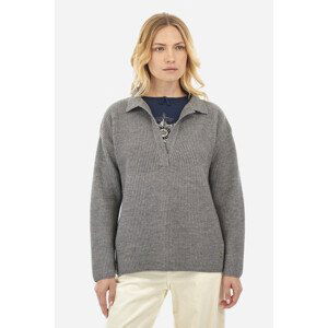 Svetr la martina woman sweater polo alpaca blen šedá 1