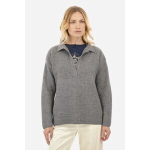 Svetr la martina woman sweater polo alpaca blen šedá 4