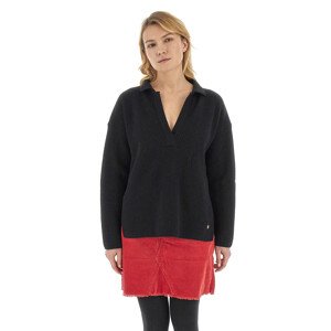 Svetr la martina woman sweater polo alpaca blen černá 3