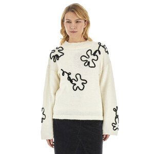 Svetr la martina woman sweater crew neck alpaca bílá 5