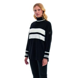 Svetr la martina woman tricot turtle neck wool/ černá 1