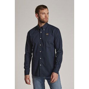 Košile la martina man shirt l/s poplin stretch modrá s