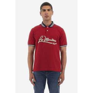 Polokošile la martina man polo s/s cotton jersey červená l