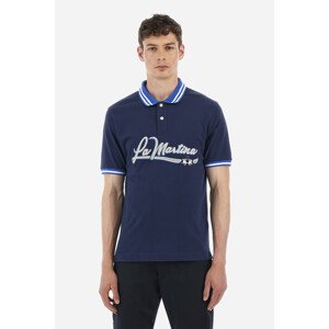 Polokošile la martina man polo s/s cotton jersey modrá s