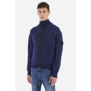 Svetr la martina man full zip sweater cotton wo modrá m