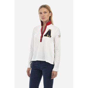 Polokošile la martina woman polo l/s piquet stretch bílá 1