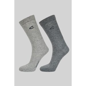 Ponožky camel active camel men ribsocks mouliné 2er šedá 39/42