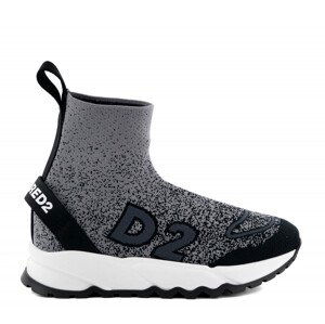 Kotníková obuv dsquared  hi-top run ds2 sock sneakers šedá 32