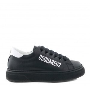 Tenisky dsquared  logo print boxer sneakers lace up černá 36