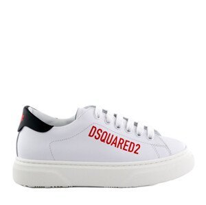 Tenisky dsquared  logo print boxer sneakers lace up bílá 37