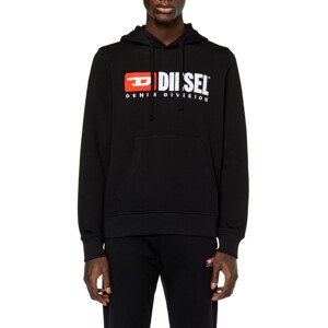 Mikina diesel s-ginn-hood-div sweat-shirt černá m