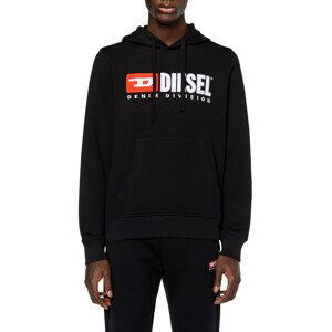 Mikina diesel s-ginn-hood-div sweat-shirt černá l