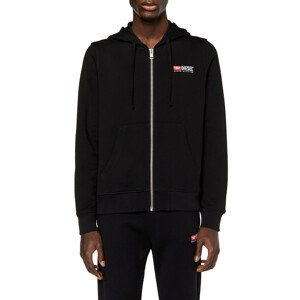 Mikina diesel s-ginn-hood-zip-div sweat-shir černá l