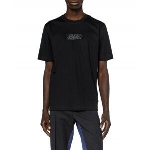 Tričko diesel t-must-slits-n t-shirt černá xxxl