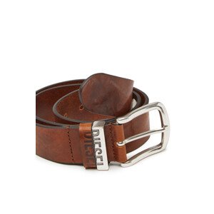 Opasek diesel logo b-visible belt hnědá 85